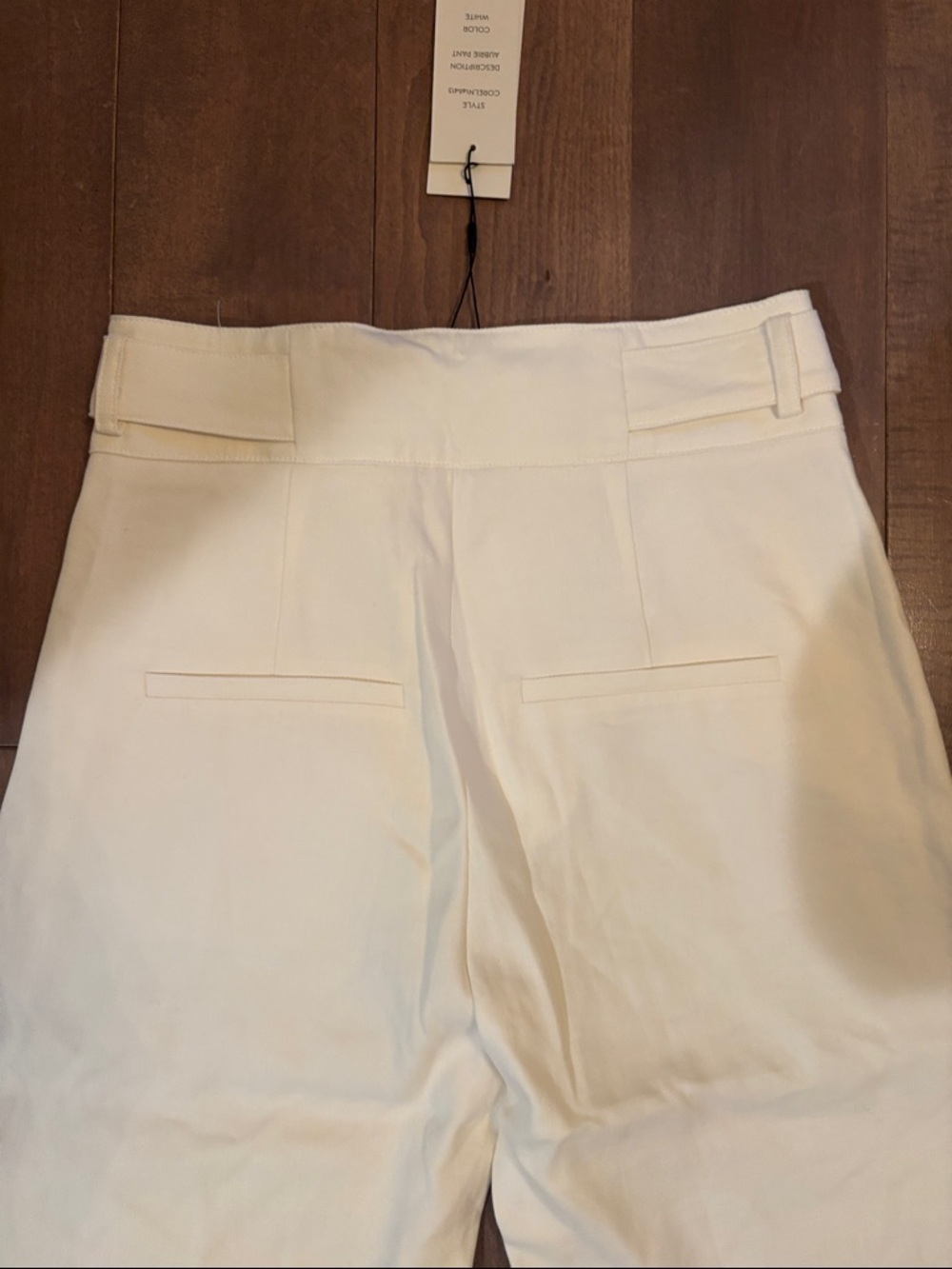Veronica Beard White Ankle-Length Wide-Leg Pants - Picture 5 of 6